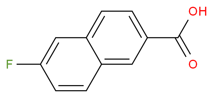 6-fluoronaphthalene-2-carboxylic acid_分子结构_CAS_5043-01-6
