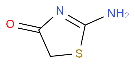 2-amino-4,5-dihydro-1,3-thiazol-4-one_分子结构_CAS_556-90-1