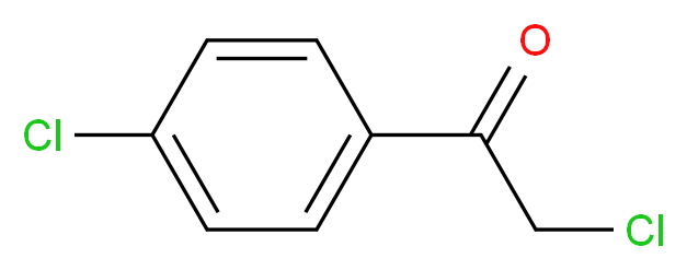 2-Chloro-1-(4-chlorophenyl)ethanone_分子结构_CAS_937-20-2)