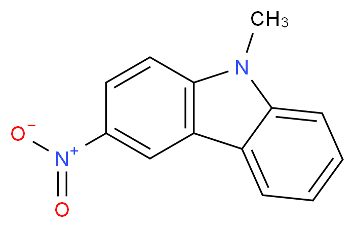 9-methyl-3-nitro-9H-carbazole_分子结构_CAS_61166-05-0)