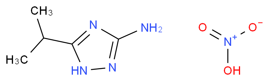 5-(propan-2-yl)-4H-1,2,4-triazol-3-amine; nitric acid_分子结构_CAS_22882-41-3