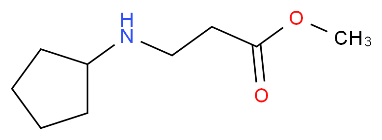 Methyl 3-(cyclopentylamino)propanoate_分子结构_CAS_)
