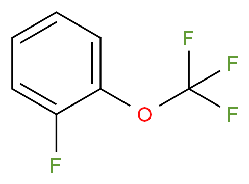 1-fluoro-2-(trifluoromethoxy)benzene_分子结构_CAS_2106-18-5