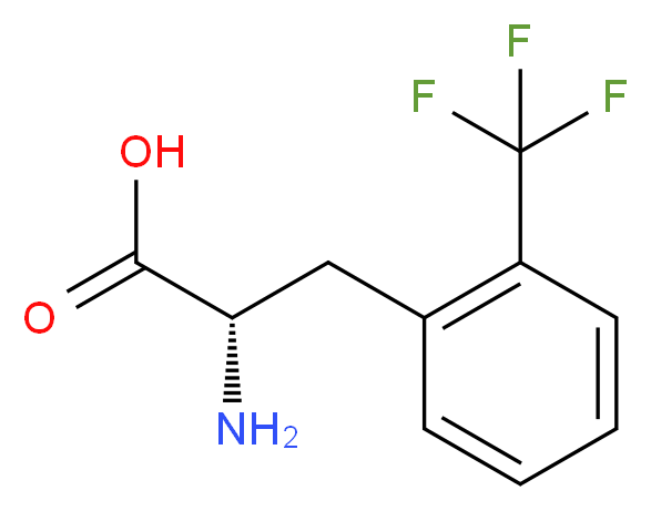 rac-(2R)-2-amino-3-[2-(trifluoromethyl)phenyl]propanoic acid_分子结构_CAS_119009-47-1