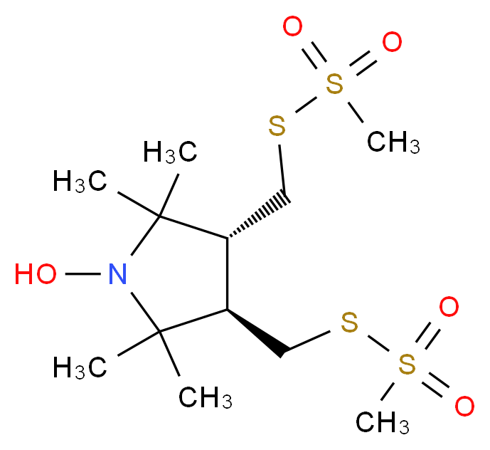 Trans-3,4-Bis[[(methylsulfonyl)thio]methyl]-2,2,5,5-tetramethylpyrrolidin-1-yloxyl Radical_分子结构_CAS_229621-30-1)