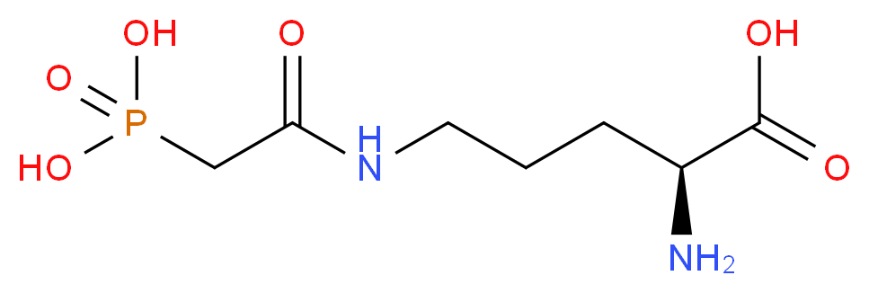 (2S)-2-amino-5-(2-phosphonoacetamido)pentanoic acid_分子结构_CAS_63446-55-9