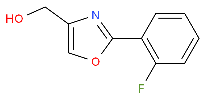 [2-(2-FLUORO-PHENYL)-OXAZOL-4-YL]-METHANOL_分子结构_CAS_885274-00-0)
