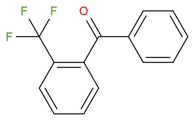 phenyl[2-(trifluoromethyl)phenyl]methanone_分子结构_CAS_727-99-1