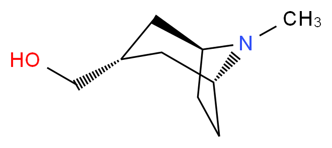 endo-(8-Methyl-8-azabicyclo[3.2.1]octan-3-yl)methanol_分子结构_CAS_142892-37-3)