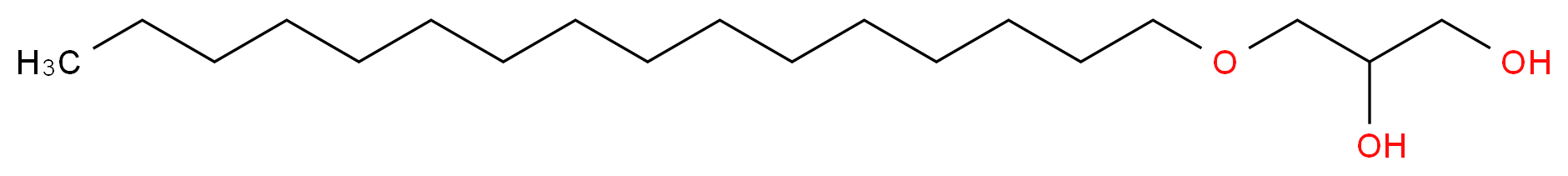 1-O-Palmityl-rac-glycerol_分子结构_CAS_6145-69-3)