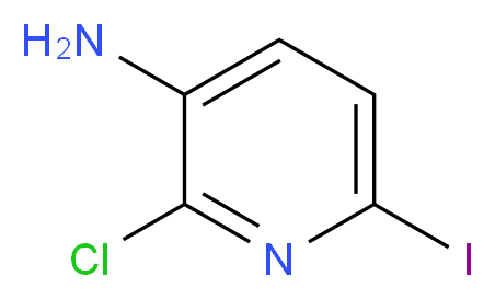 2-Chloro-6-iodopyridin-3-amine_分子结构_CAS_1032507-20-2)