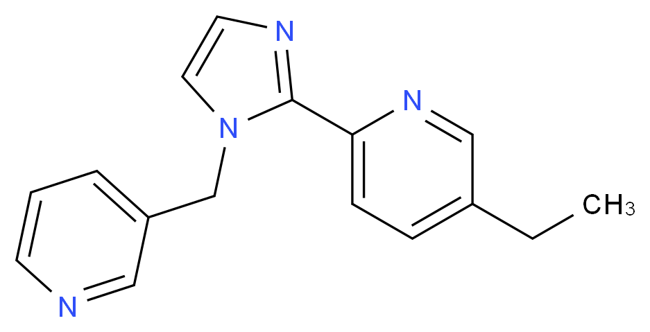 5-ethyl-2-[1-(pyridin-3-ylmethyl)-1H-imidazol-2-yl]pyridine_分子结构_CAS_)