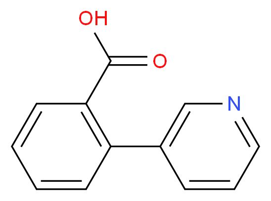 2-(Pyridin-3-yl)benzoic acid_分子结构_CAS_134363-45-4)