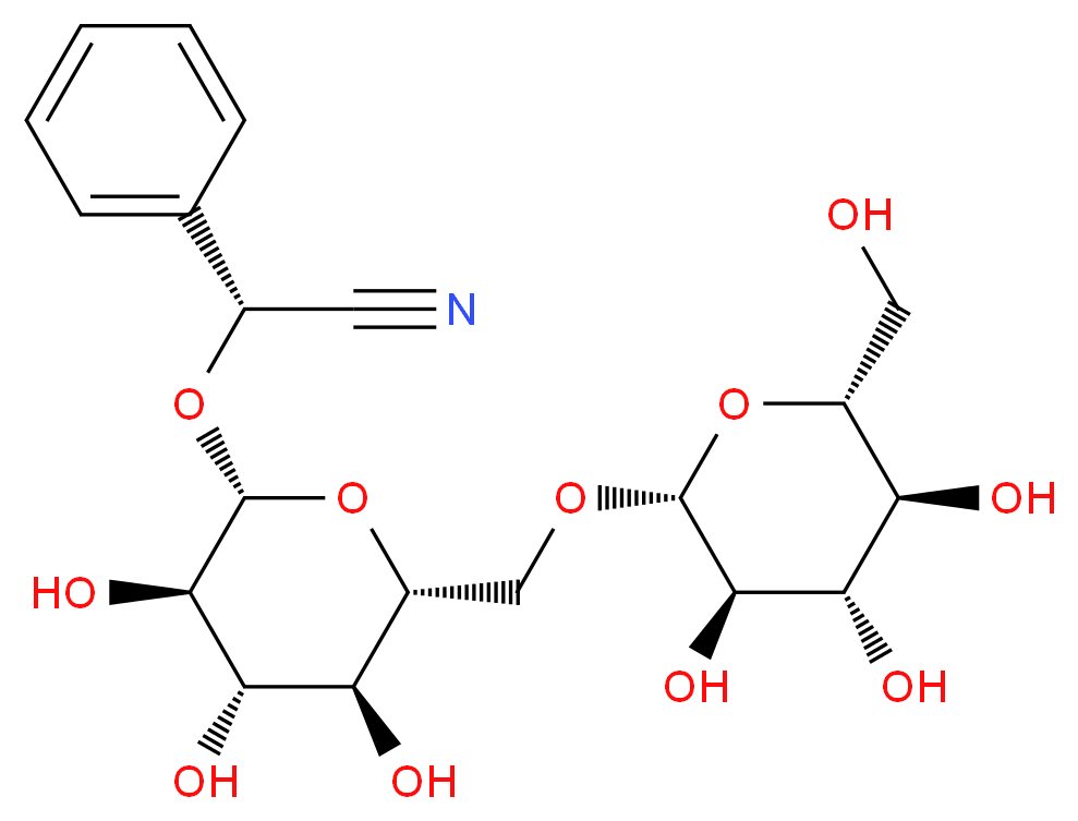 Amygdalin_分子结构_CAS_29883-15-6)