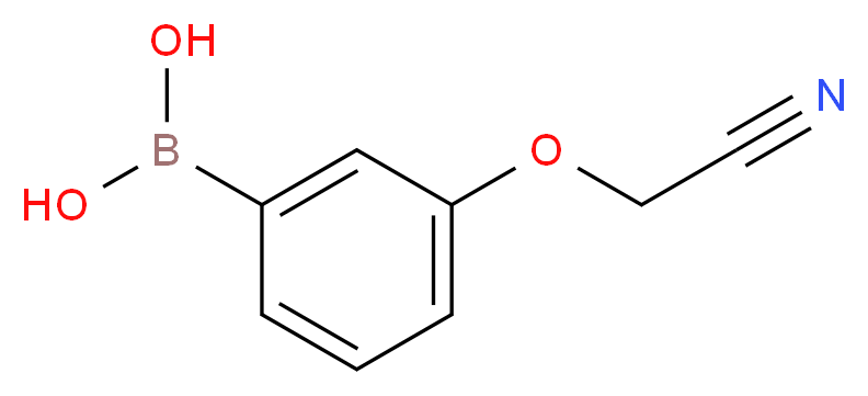 [3-(cyanomethoxy)phenyl]boronic acid_分子结构_CAS_947533-25-7