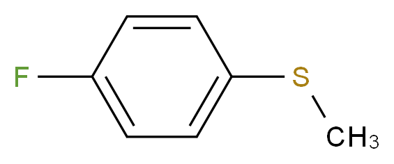 1-fluoro-4-(methylsulfanyl)benzene_分子结构_CAS_371-15-3