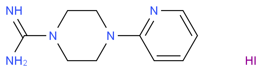 4-(Pyridin-2-yl)piperazine-1-carboximidamide hydroiodide_分子结构_CAS_)