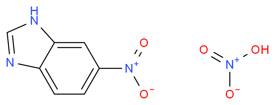 6-nitro-1H-1,3-benzodiazole; nitric acid_分子结构_CAS_27896-84-0