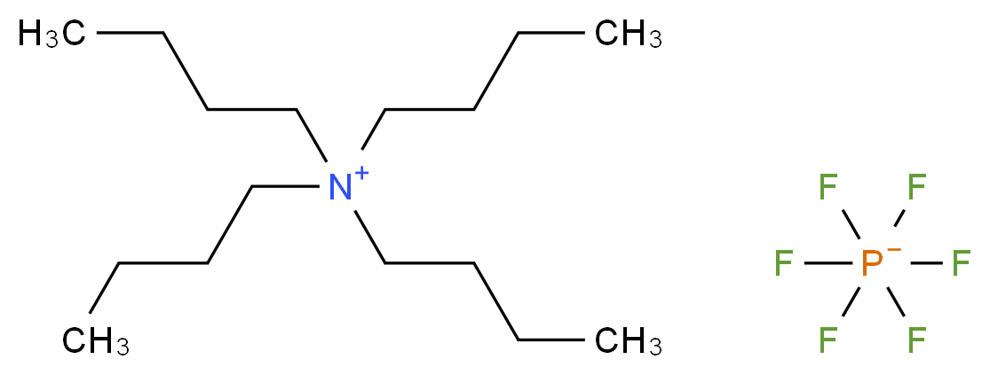 hexafluoro-$l^{5}-phosphanuide; tetrabutylazanium_分子结构_CAS_3109-63-5