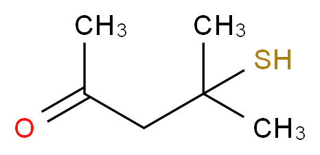 4-methyl-4-sulfanylpentan-2-one_分子结构_CAS_19872-52-7