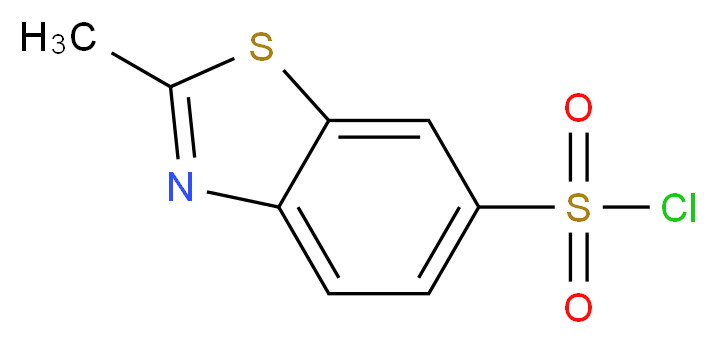 2-methyl-1,3-benzothiazole-6-sulfonyl chloride_分子结构_CAS_21431-13-0)