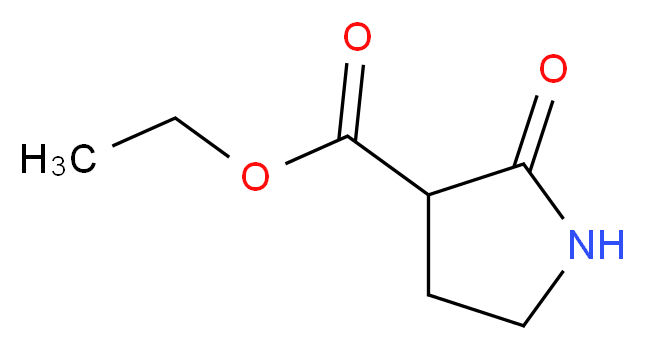 ethyl 2-oxopyrrolidine-3-carboxylate_分子结构_CAS_36821-26-8