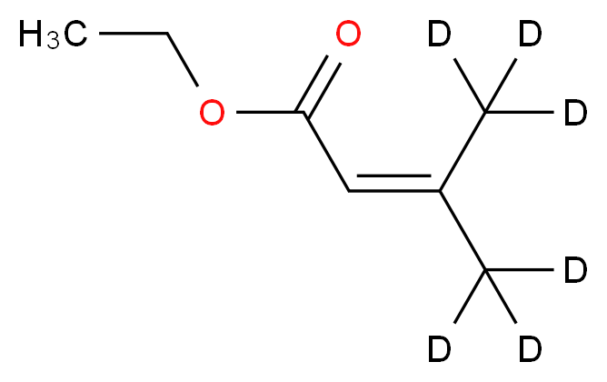 ethyl 3-(<sup>2</sup>H<sub>3</sub>)methyl(4,4,4-<sup>2</sup>H<sub>3</sub>)but-2-enoate_分子结构_CAS_53439-15-9