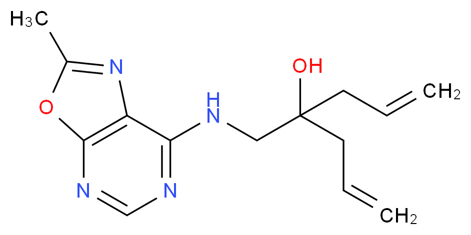4-{[(2-methyl[1,3]oxazolo[5,4-d]pyrimidin-7-yl)amino]methyl}hepta-1,6-dien-4-ol_分子结构_CAS_)