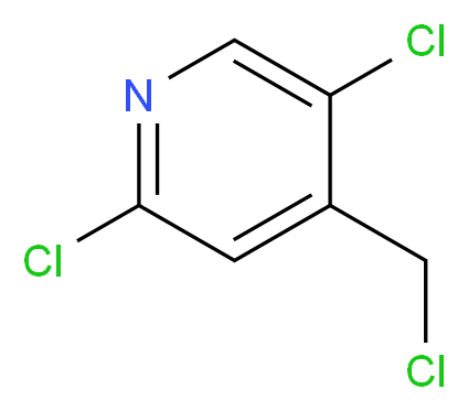 2,5-dichloro-4-(chloromethyl)pyridine_分子结构_CAS_1196146-50-5)