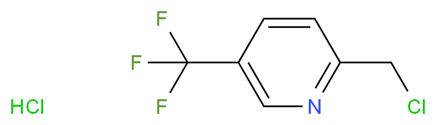 2-(chloromethyl)-5-(trifluoromethyl)pyridine hydrochloride_分子结构_CAS_856250-59-4