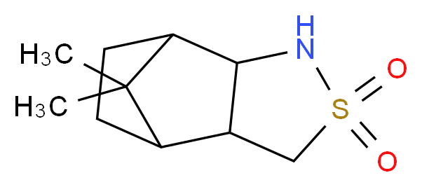 10,10-dimethyl-4λ<sup>6</sup>-thia-3-azatricyclo[5.2.1.0<sup>2</sup>,<sup>6</sup>]decane-4,4-dione_分子结构_CAS_94594-90-8