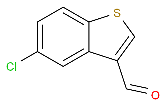 5-chloro-1-benzothiophene-3-carbaldehyde_分子结构_CAS_16296-68-7