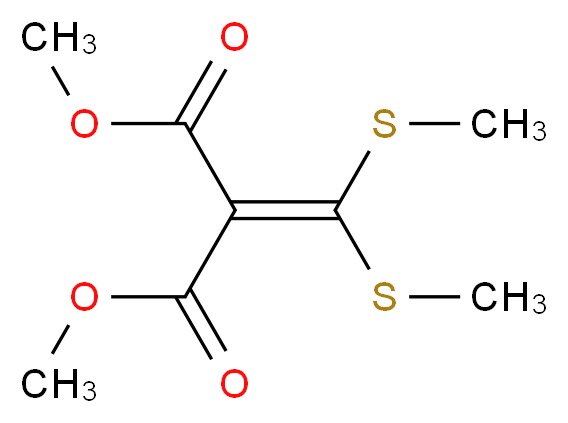 Dimethyl 2-[di(methylthio)methylene]malonate_分子结构_CAS_19607-08-0)