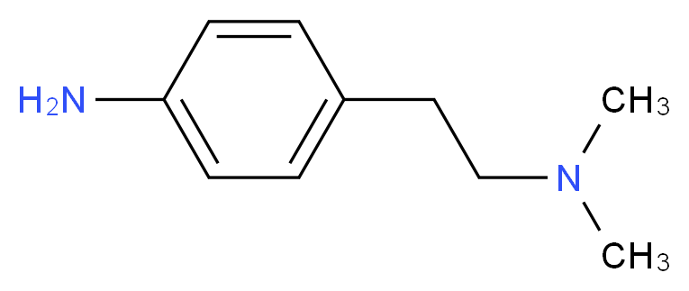 4-[2-(dimethylamino)ethyl]aniline_分子结构_CAS_5636-52-2