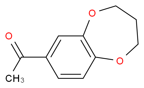 7-乙酰基-3,4-二氢-1,5-苯并二噁庚_分子结构_CAS_22776-09-6)