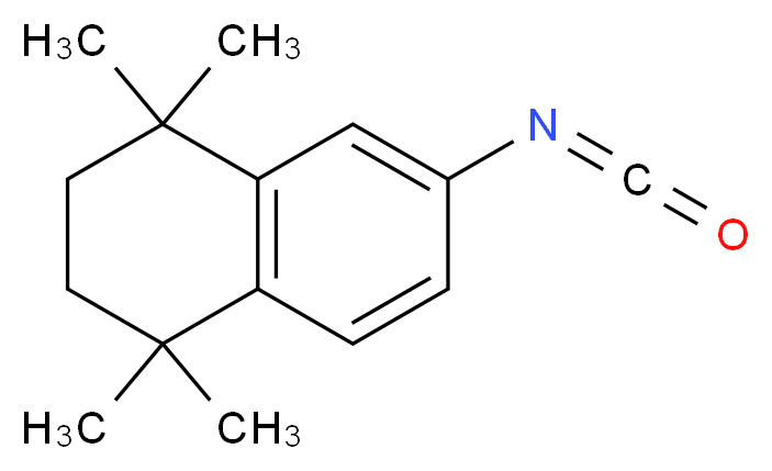 5,5,8,8-tetramethyl-5,6,7,8-tetrahydro-2-naphthalenyl isocyanate_分子结构_CAS_343962-16-3)