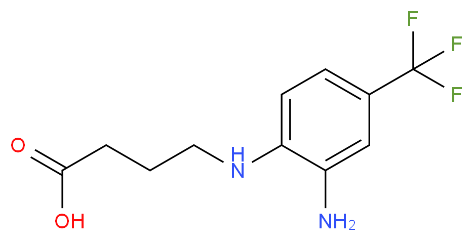 4-[2-amino-4-(trifluoromethyl)anilino]butanoic acid_分子结构_CAS_)