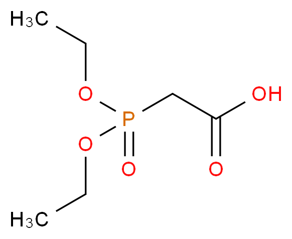 Diethyl (hydroxycarbonylmethyl)phosphonate_分子结构_CAS_3095-95-2)