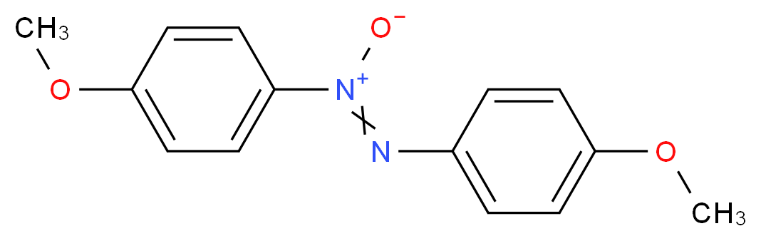 1-methoxy-4-[1-(4-methoxyphenyl)-1-oxo-1$l^{5},2-diazen-2-yl]benzene_分子结构_CAS_1562-94-3