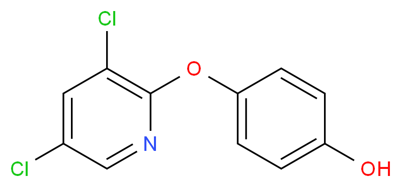 4-[(3,5-Dichloropyridin-2-yl)oxy]phenol_分子结构_CAS_)