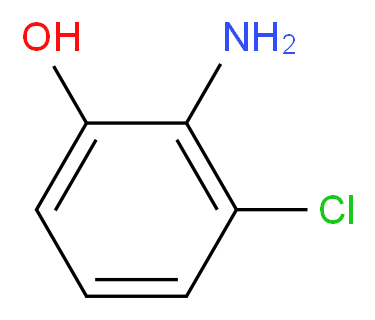 2-Amino-3-chlorophenol_分子结构_CAS_56962-00-6)