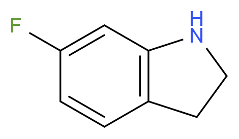 6-fluoro-2,3-dihydro-1H-indole_分子结构_CAS_2343-23-9