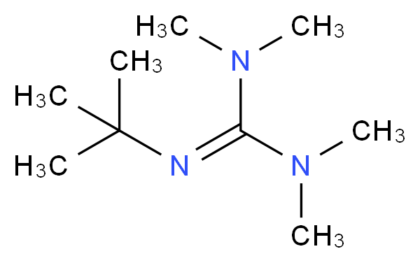 2-tert-butyl-1,1,3,3-tetramethylguanidine_分子结构_CAS_29166-72-1