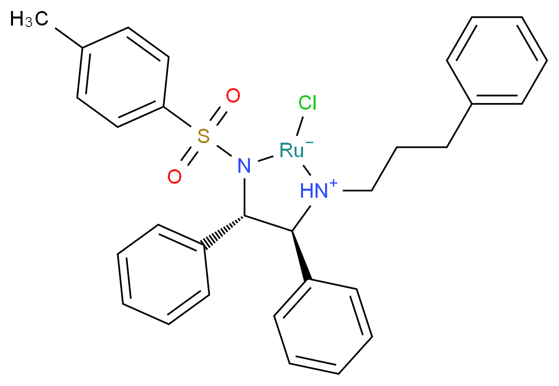 [(S,S)-teth-TsDpen-RuCl]_分子结构_CAS_851051-43-9)