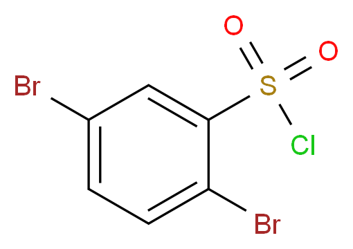 2,5-二溴苯磺酰氯_分子结构_CAS_23886-64-8)