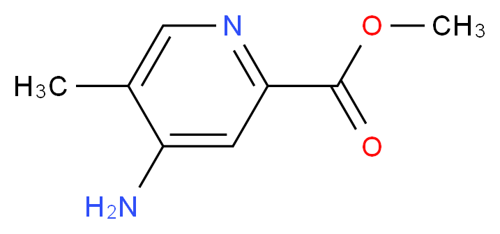 methyl 4-amino-5-methylpyridine-2-carboxylate_分子结构_CAS_1260665-41-5