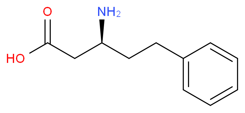 (3S)-3-amino-5-phenylpentanoic acid_分子结构_CAS_218278-62-7