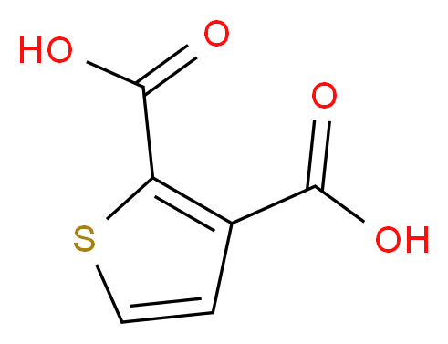 thiophene-2,3-dicarboxylic acid_分子结构_CAS_1451-95-2