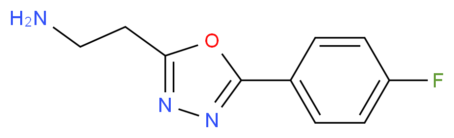 2-(5-(4-fluorophenyl)-1,3,4-oxadiazol-2-yl)ethanamine_分子结构_CAS_1017346-04-1)