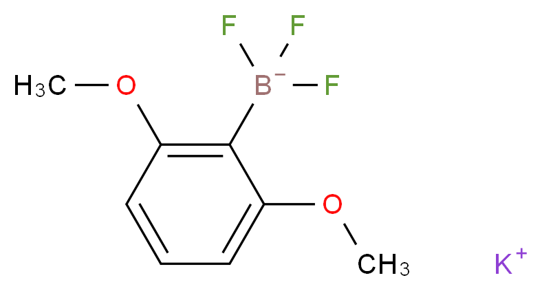 potassium (2,6-dimethoxyphenyl)trifluoroboranuide_分子结构_CAS_871231-42-4